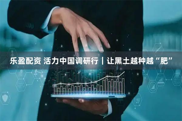 乐盈配资 活力中国调研行｜让黑土越种越“肥”